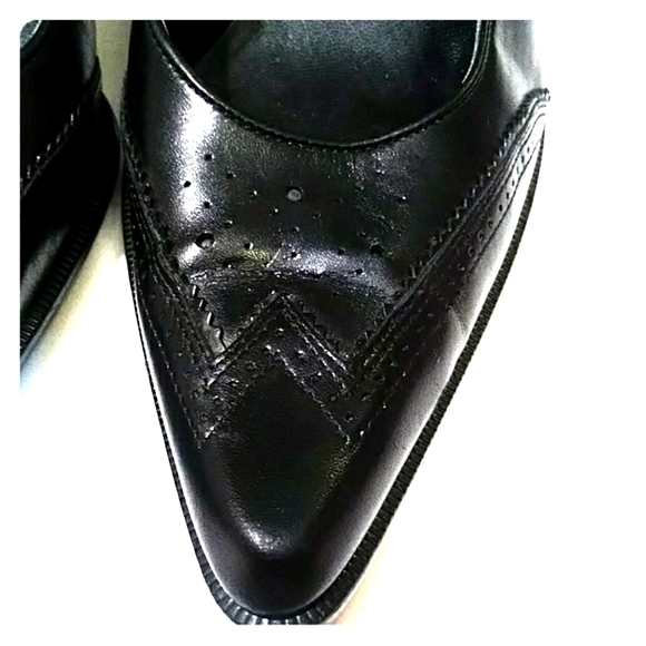 FRANCO Sarto Rogue black leather heels 7M - Picture 8 of 8